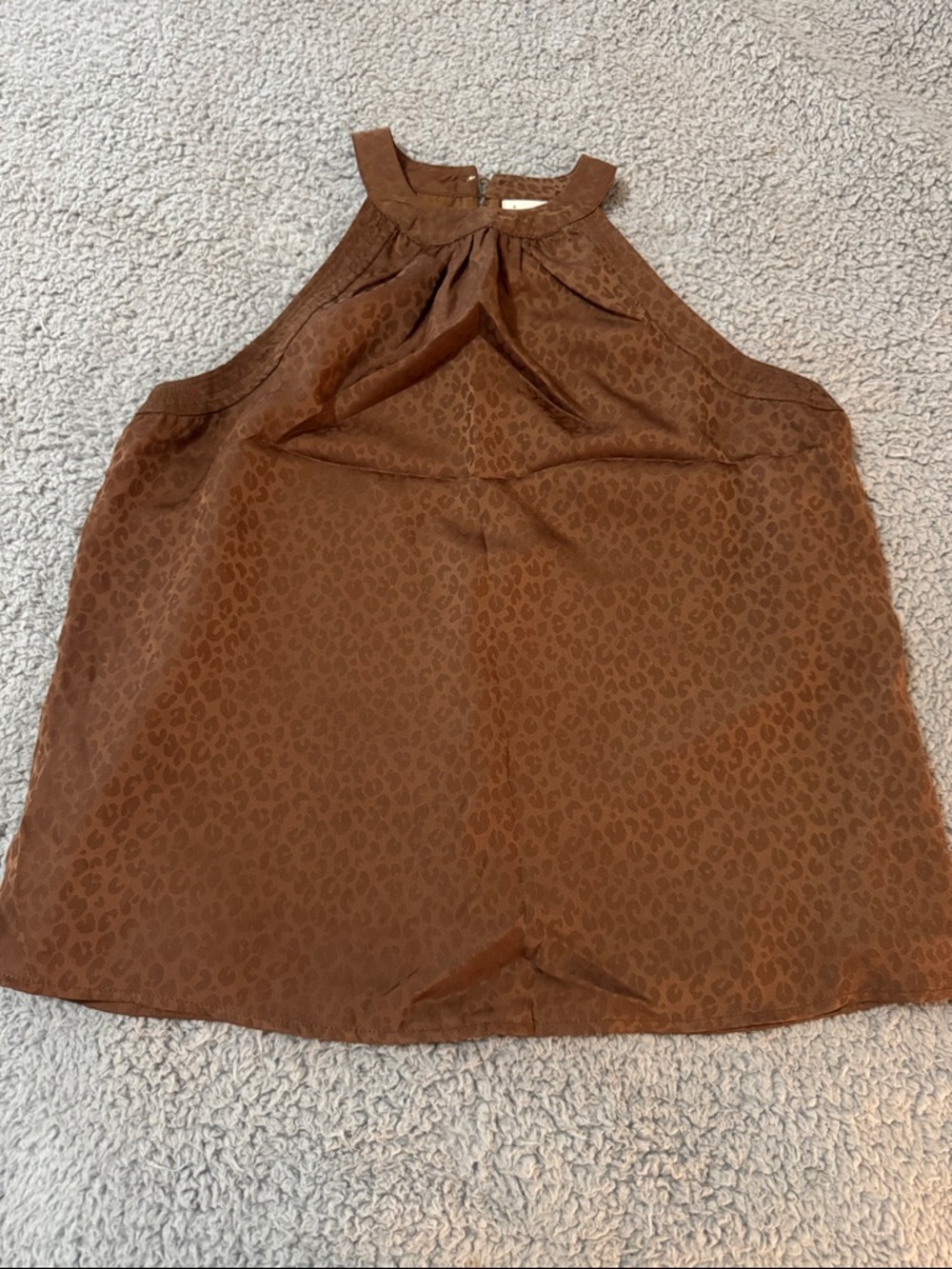 a new day Brown Leopard-Print Halter Camisole